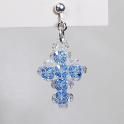 Clips  - Silver 925 - Earrings Karen - Clips  - Silver 925 - Argent 925